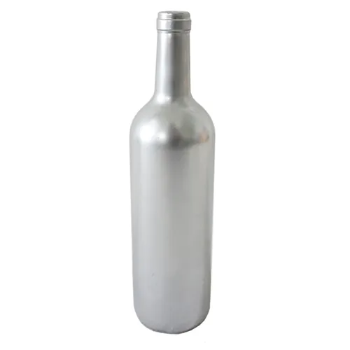 GW0832L Assorted Glass Bottles - Silver (L)