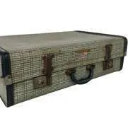 VS05 Vintage Suitcase - Plaid Large