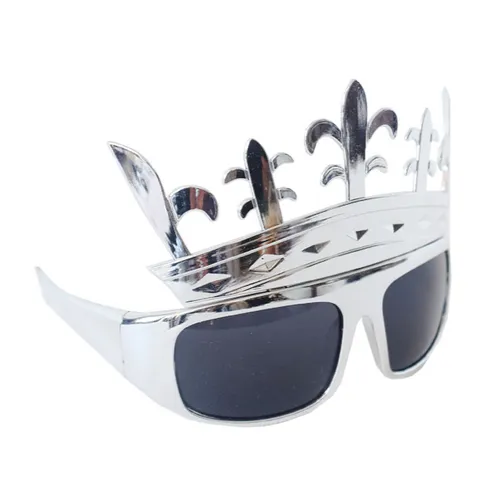 PR031 Novelty Sunglasses - Silver Crown (1 unit)