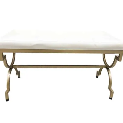 KR018 Ottoman - Gold Leg