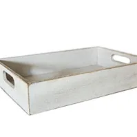 WD041 Wooden Tray - Whitewash