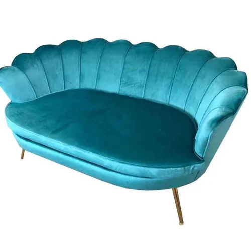 KRPL02 Kerusi Pelamin - Velvet Turquoise & Gold