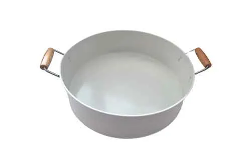 MW046 Metal Tray - Round White