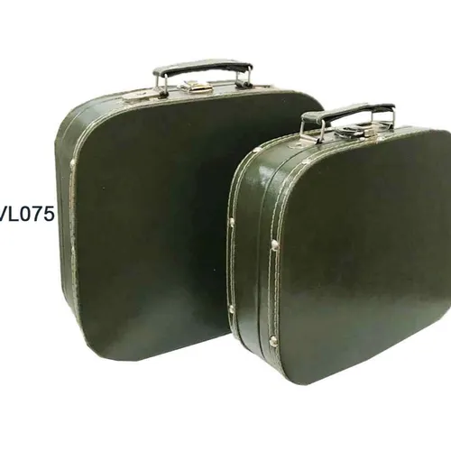 VL074 Vintage Luggage -Moss Green