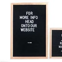 DB05 Display Board - Felt Black Large