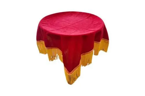 TC06 Tray Cloth - Red Tassel