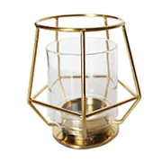 LN06 Tea Light Holder - Geometric Gold 