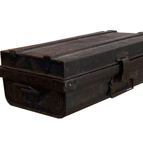 MB081 Metal Trunk - Vintage Black