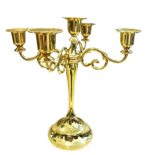 LN132 Candelabra - Gold 5 Arms