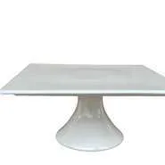 CS27 Cake Stand - Square White 20cm