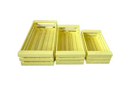 TP085 Timber Crates - Set (Yellow)