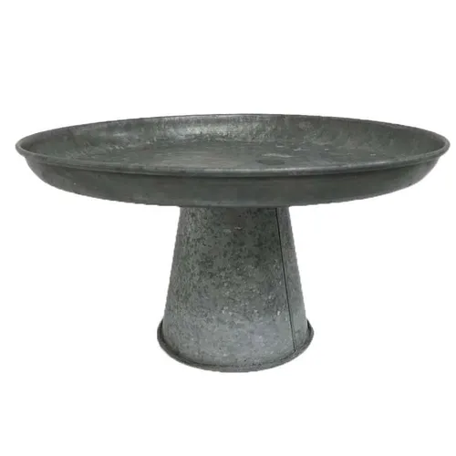 CS29 Cake Stand - Galvanized Metal