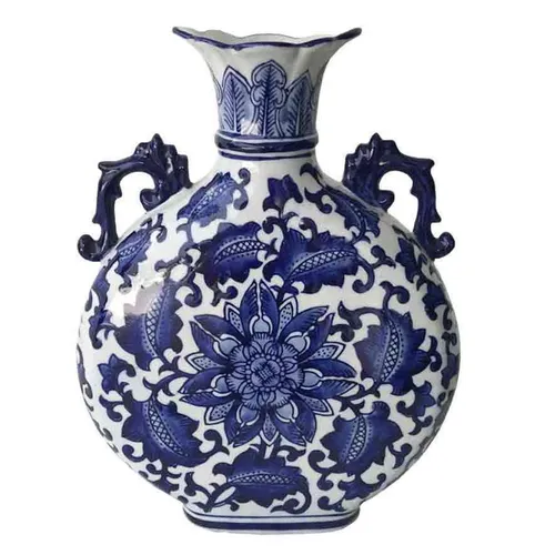 FV05 Floral Vase - Blue & White 