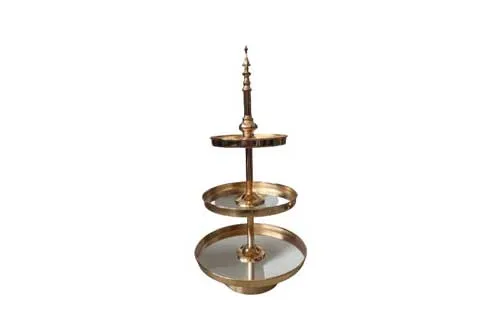 DS141 Dessert Stand - 3 Tier Gold