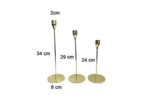 LN142 Candle Holder- Gold Set