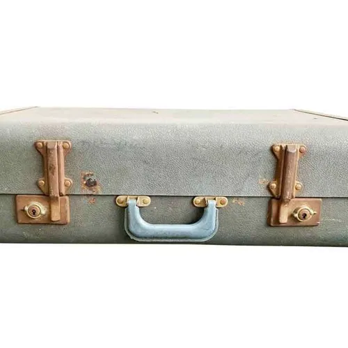 VS072 Vintage Suitcase - Grayish Blue