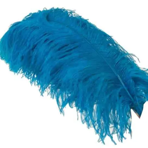 FL017 Feathers - Blue 27 inch