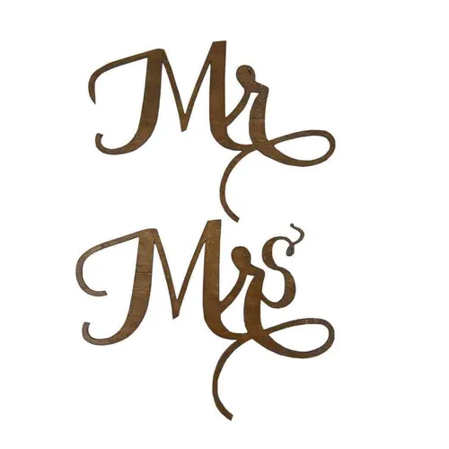 SK03 Sign Kerusi - Mr & Mrs