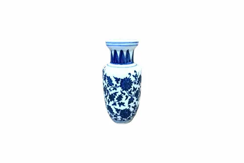 FV10 Floral Vase - Blue & White Small