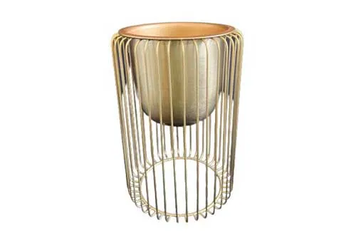 VA101 Vase - Metal Planter Gold
