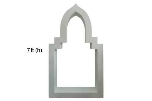 BG076 Backdrop - Arabic Arch (7ft)
