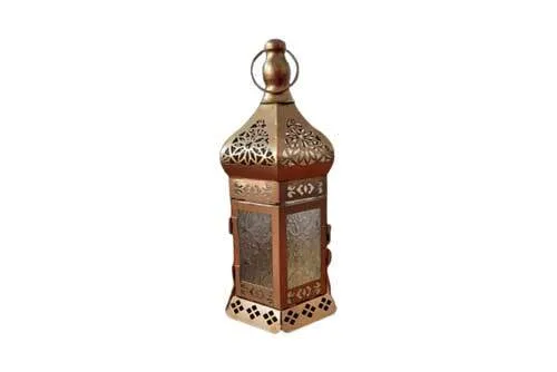 LN176 Lantern - Moroccan Gold