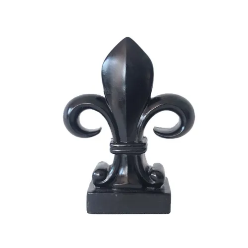 PR053 Ornament - Fleur De Lis Black 