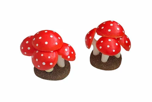 AFM06 Mushroom - Polka Dot Red and White