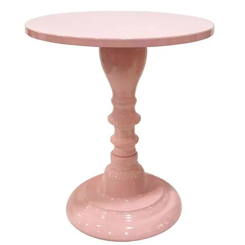 CS47 Cake Stand - Pink Metal Small Pedestal