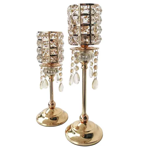 LN105 Candle Holder - Crystal Tall