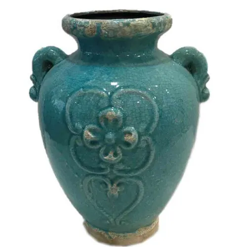 FV101 Ceramic Vase - Turquoise