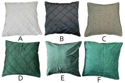 BC604 Cushion - Green & White 
