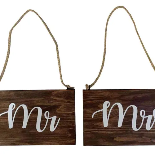 SK02 Sign Kerusi - Mr & Mrs
