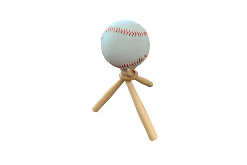 KDB01 - Baseball with Bat Stand