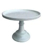 CS21 Cake Stand - White Milk Glass