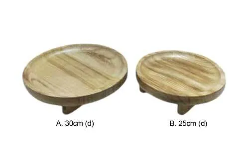 WD0471 Wooden Tray - Round