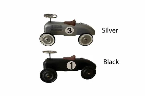 KDR03 Vintage Racer Car - Silver/Black