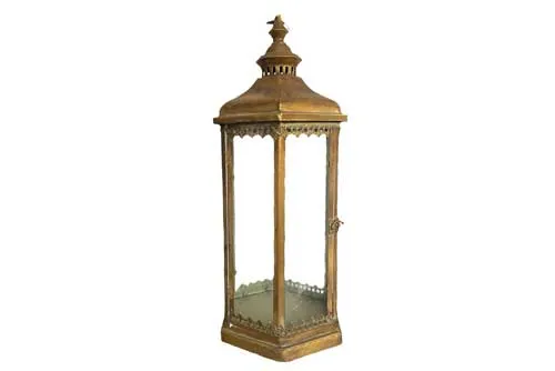 LN174 Lantern - Moroccan Gold Brushed