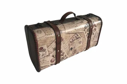 VS08 Vintage Suitcase - Letter Print