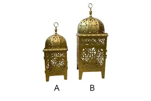 LN177 Lantern - Moroccan Gold
