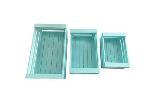 TP083 Timber Crates - Set (Pastel Blue)