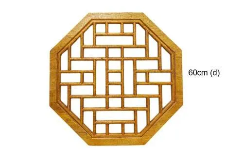 WC04 Oriental Wood Carving - Octagon