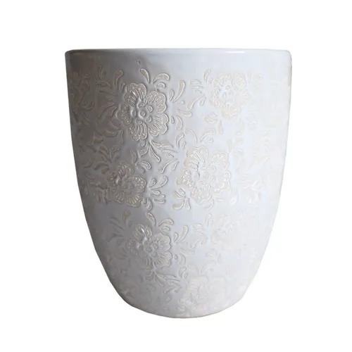 FP021 Flower Pot - Floral Medium