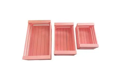 TP084 Timber Crates - Set (Pink)