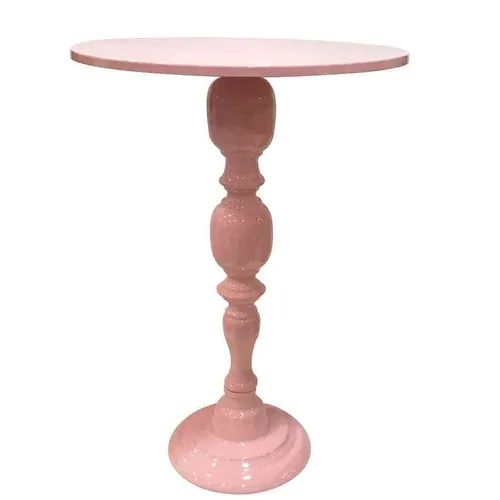 CS45 Cake Stand - Pink Metal Tall Pedestal