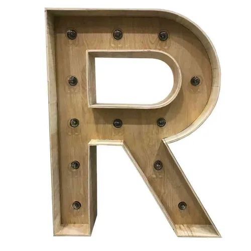 LB020 Marquee Light - Rustic Wooden