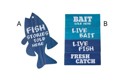 PRF06 Fishing Sign Foamboard