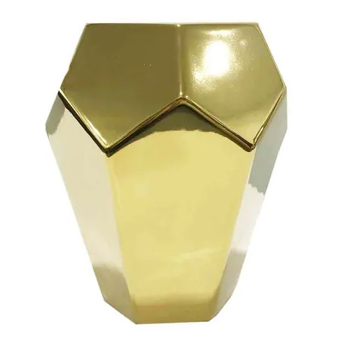 GW055 Geometric Vase - Gold Large