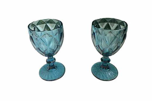  GW093 Vintage Wine Glass - Blue