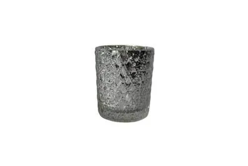 GW0423 Crystal Candle Holder - Silver